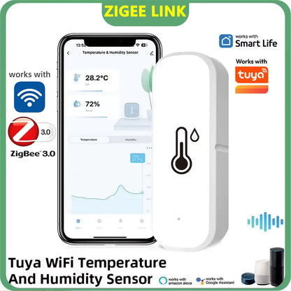 Tuya Smart WiFi & Zigbee Temperature and Humidity Sensor
