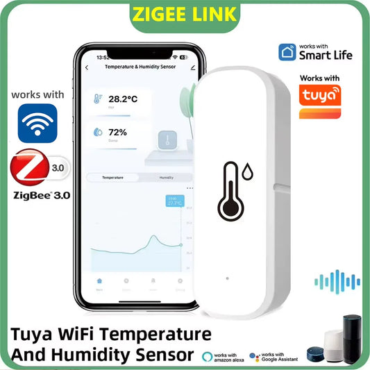 Tuya Smart WiFi & Zigbee Temperature and Humidity Sensor