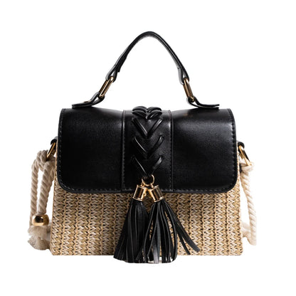 Straw Crossbody Beach Handbag
