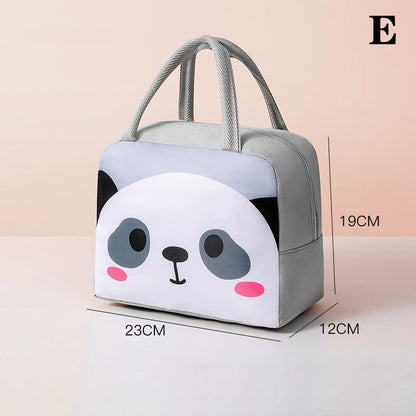 Cartoon Thermal Lunch Bag with Insulated Lining