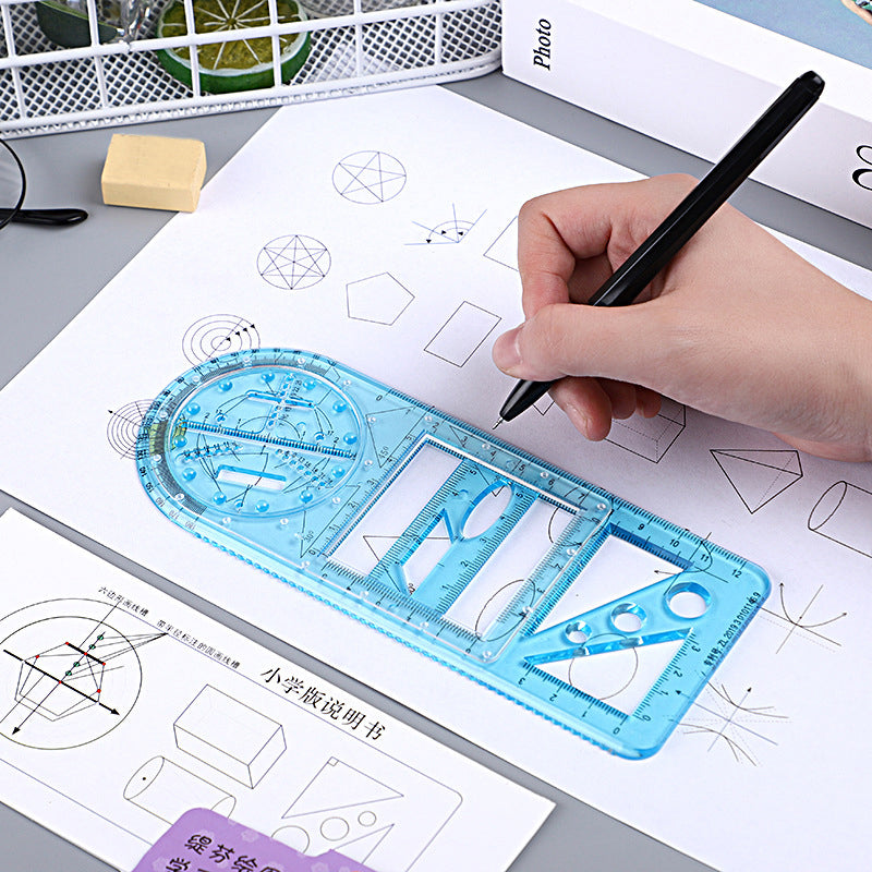 Multifunctional Geometric Drawing Ruler