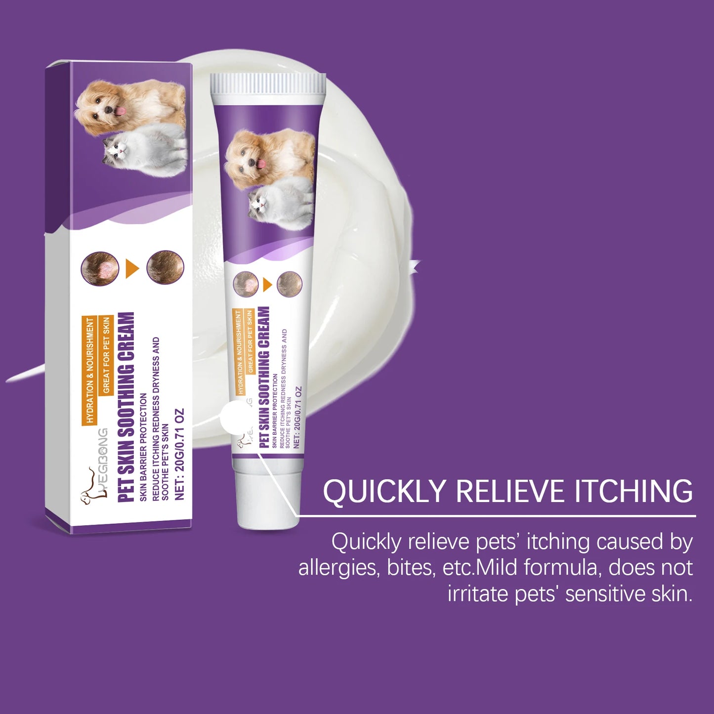 Natural Soothing Skin, Nose & Paw Balm for Dogs & Cats – 20g
