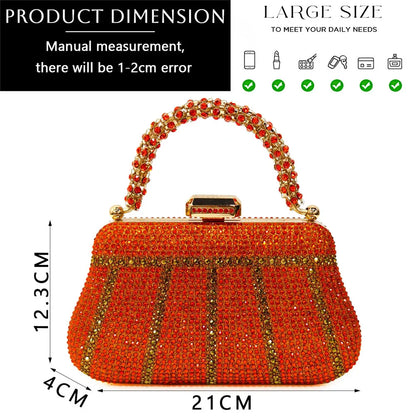 Luxury Rhinestone Evening Clutch Bag