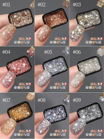 9 Color Semi-Solid Gel Nail Polish Set