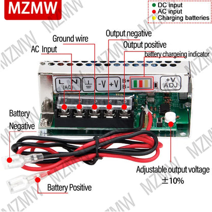 12V/24V UPS Power Supply Module