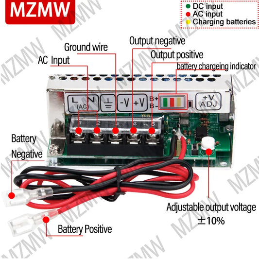 12V/24V UPS Power Supply Module