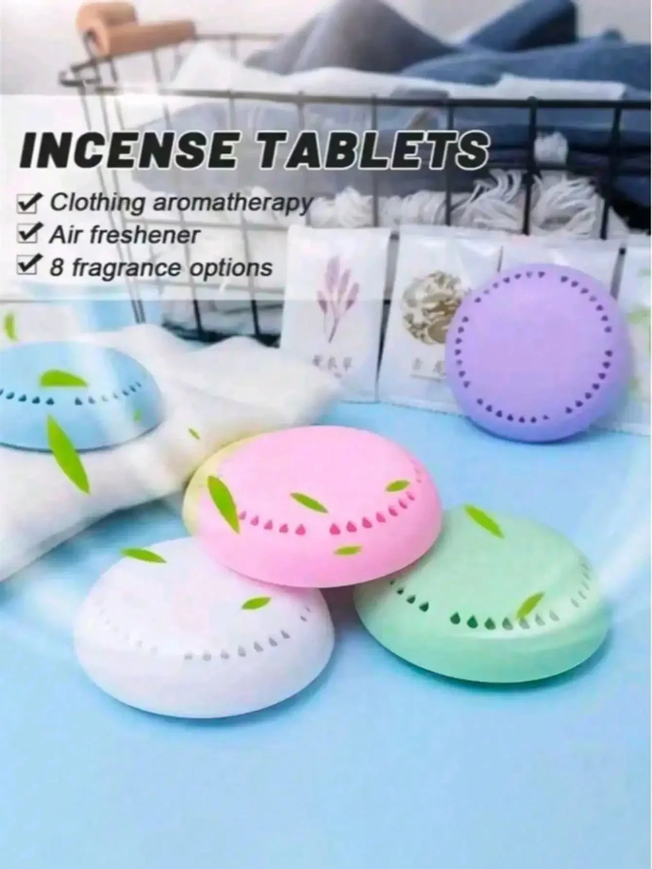Scented Air Freshener Sheets with Holders