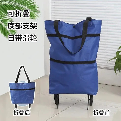 Portable Folding Shopping Trolley Bag