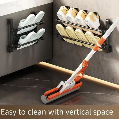 Wall Mounted Shoes And Slippers Rack