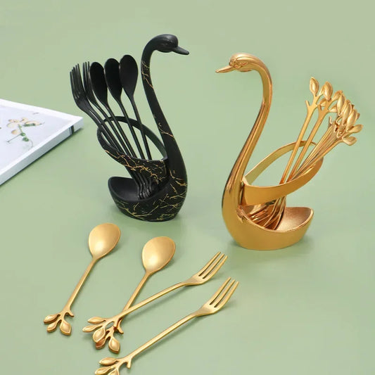 Swan Tableware Holder Set