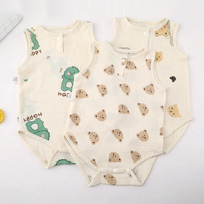 Cute Cartoon Baby Bodysuit