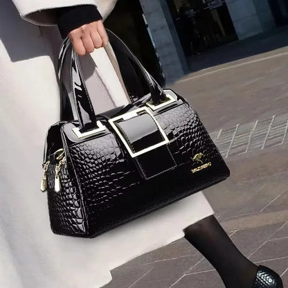 Large Capacity Women’s Leather Tote Handbag