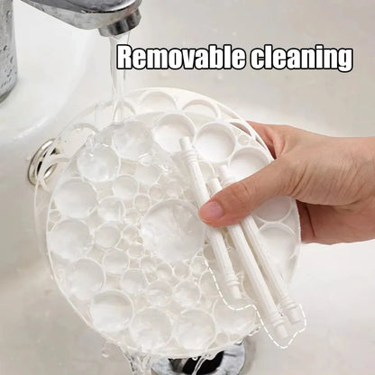 Rotating Makeup Brush Holder with 45 Holes