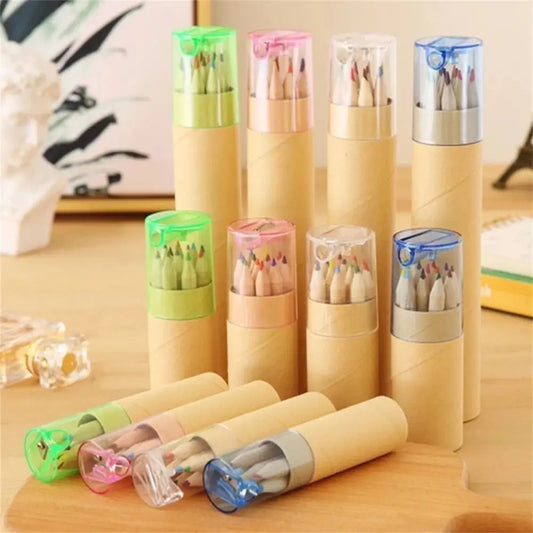 12 Colour Wooden Pencil Set