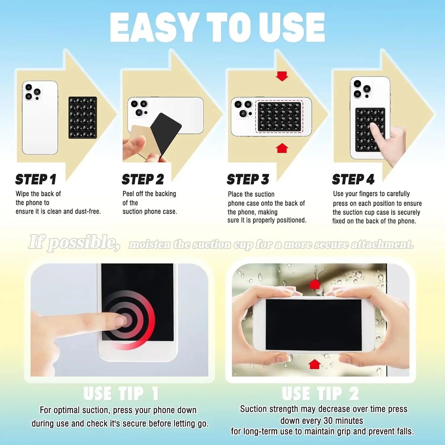 Silicone Suction Phone Mount Pad