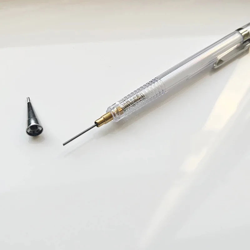 Transparent Mechanical Pencil Set with 2B Lead Refills