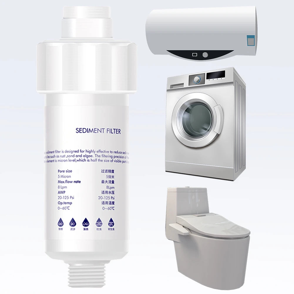 Household Shower & Washing Machine Sediment Filter