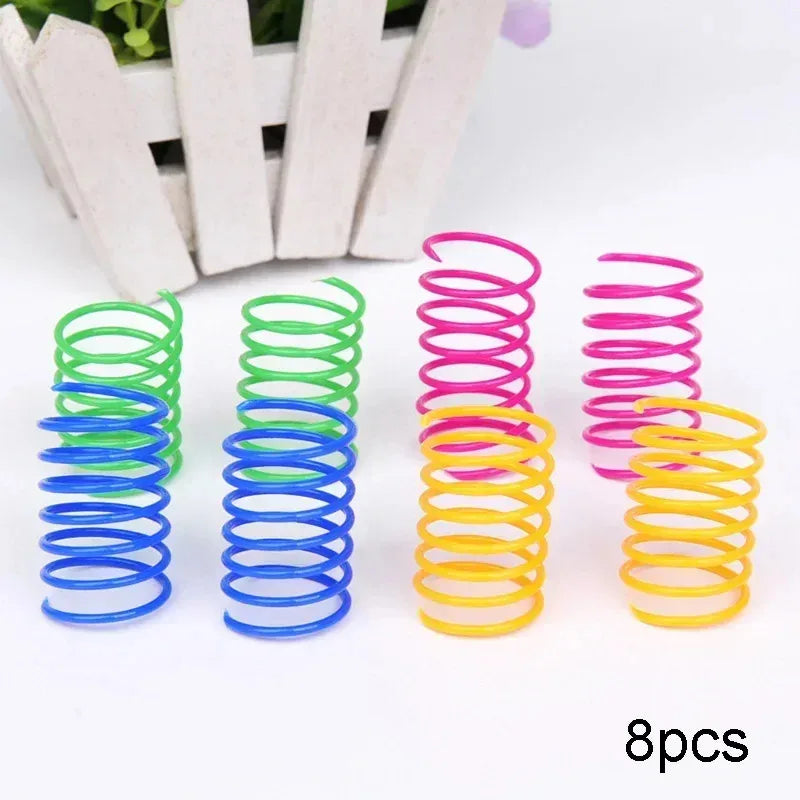 Colorful Cat Spring Toys