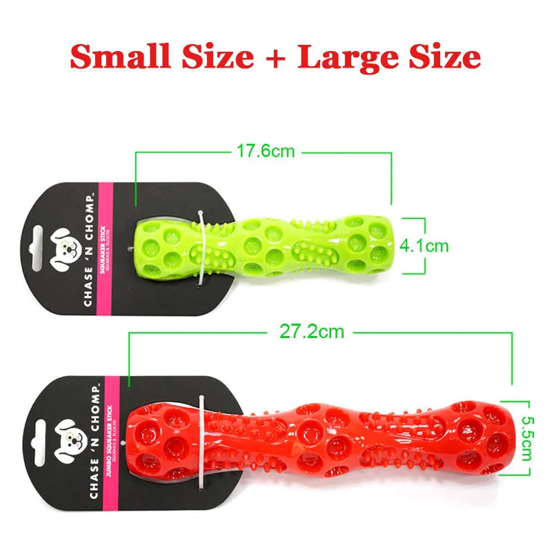 Caitec Squeaky Spring Dog Stick Toy