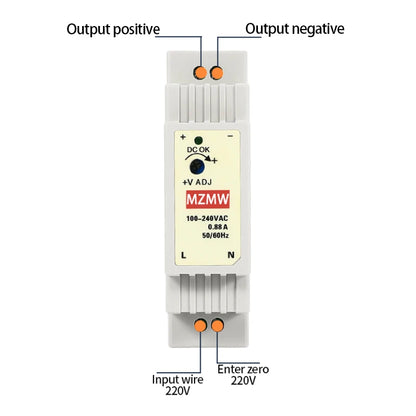 MZMW DR-15 DIN Rail Switching Power Supply