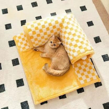 Cozy Cat Tunnel Bed with Removable Cushion