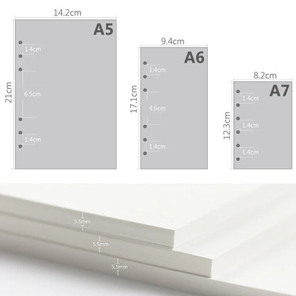 Coliky Loose Leaf Notebook Refill Pages