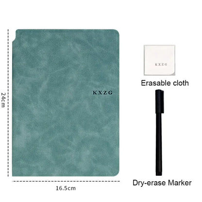 A5 Reusable Whiteboard Notebook Set with Pen & Erasing Cloth