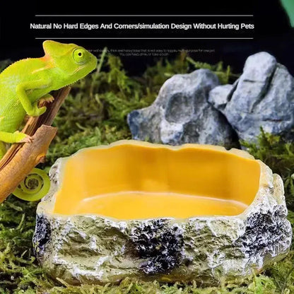 Reptile Water & Food Feeding Bowl