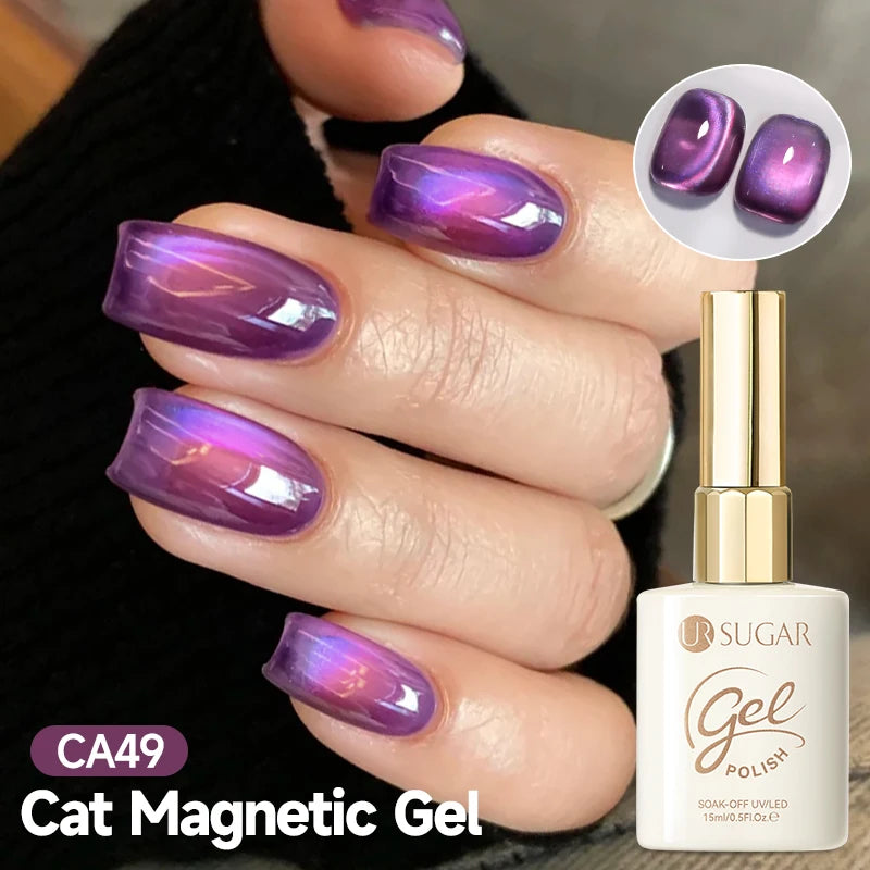 UR SUGAR 15ml White Cat Magnetic Gel Nail Polish