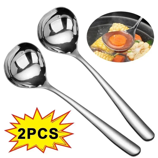 Stainless Steel Long Handle Soup Spoon