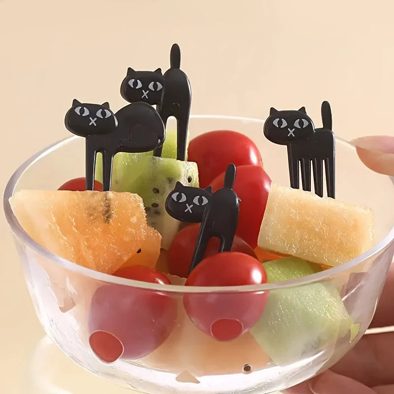 Black Cat Dessert Fork Set
