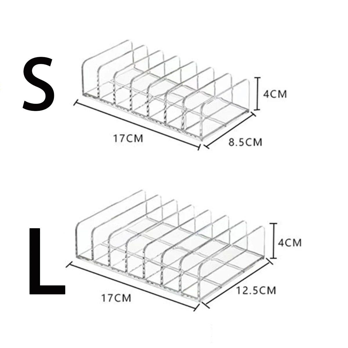 Compartment Transparent Makeup Organizer