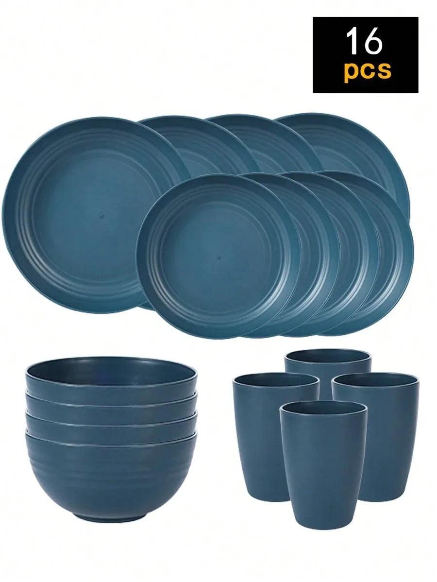 Reusable Plastic Tableware Set
