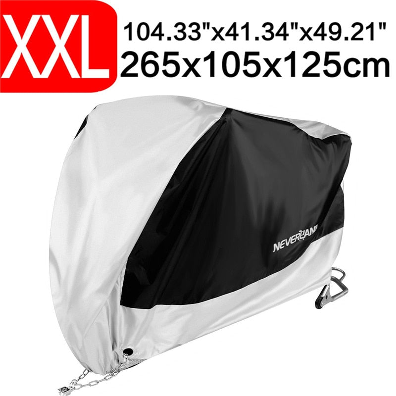 Black Blue Design Waterproof Motorcycle Covers