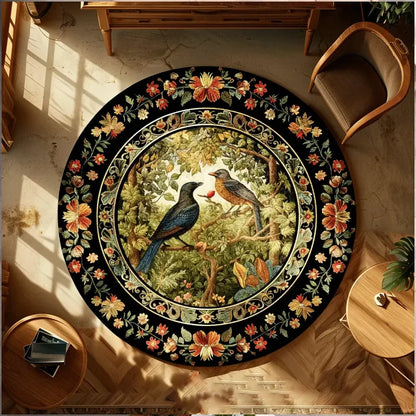 Abstract Landscape Round Rug