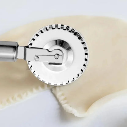 Stainless Steel Pastry Roller Cutter & Edge Sealing Wheel