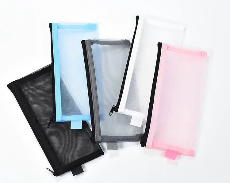 Mesh Makeup Brush Travel Pouch