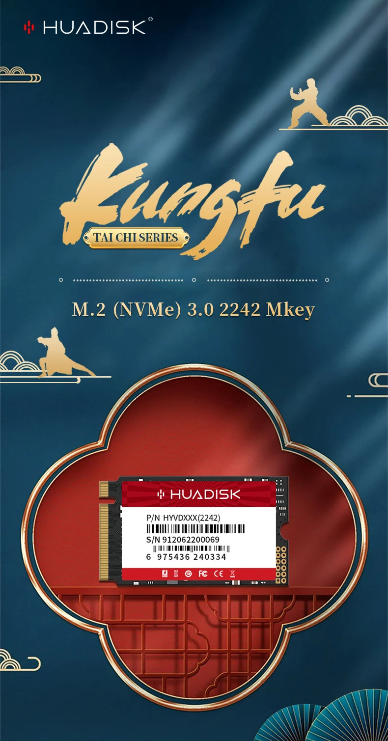 HUADISK M.2 NVMe PCIe 3.0 x4 SSD 2242 Internal Solid State Drive