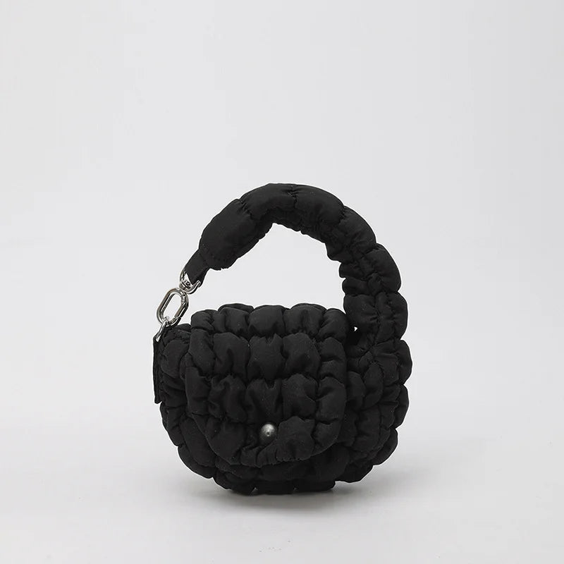 Women Pleated Top Handle Bag