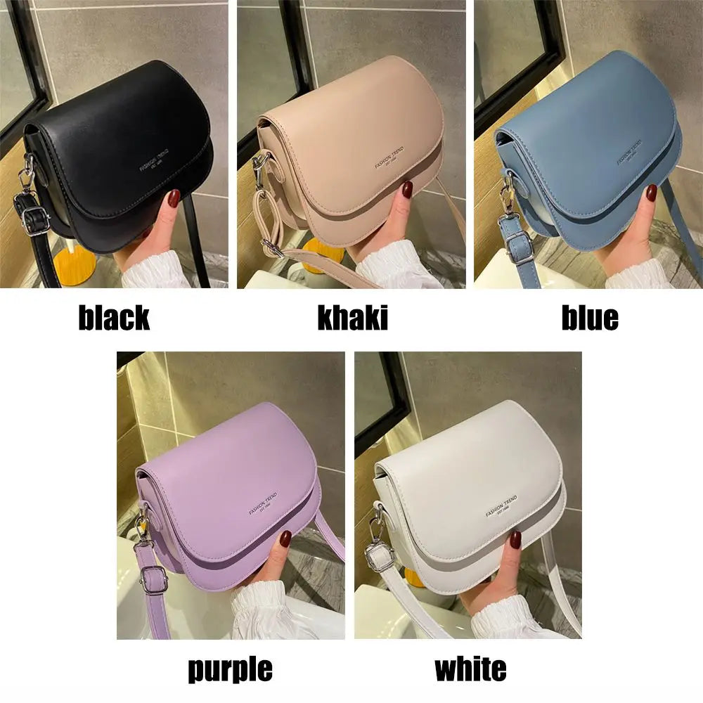 Women's PU Saddle Shoulder Crossbody Bag