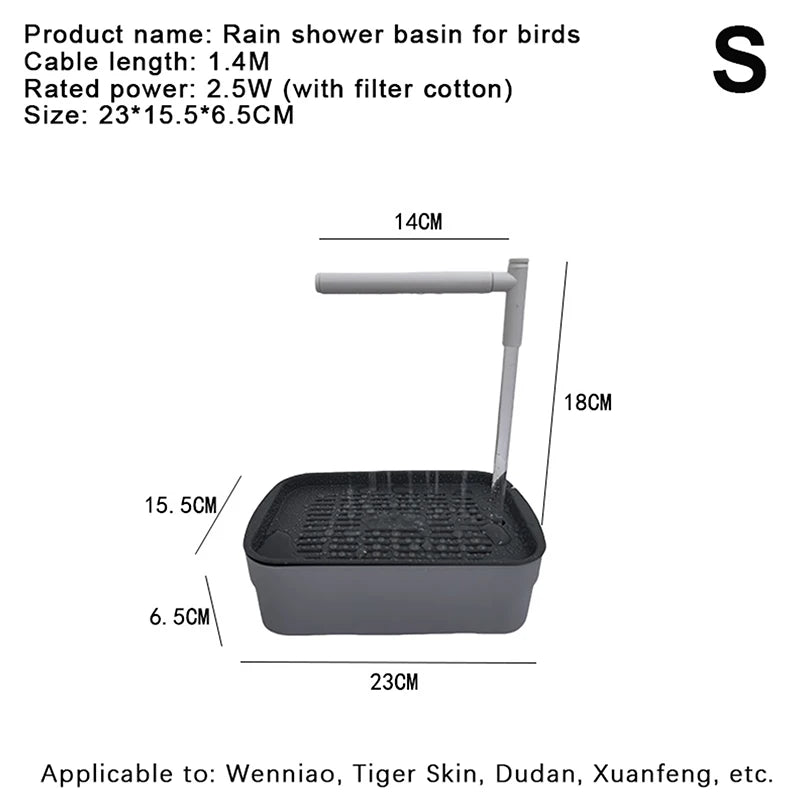 Automatic Bird Bath Fountain with Circulating Water