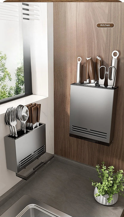 Wall-Mounted Kitchen Storage Rack