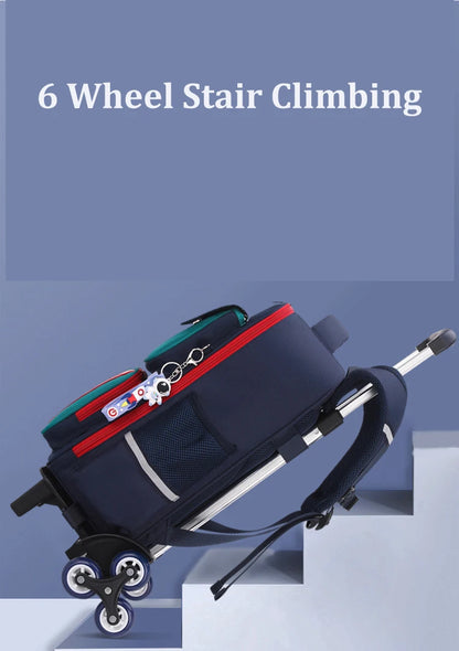Rolling School Backpack with Wheels for Kids