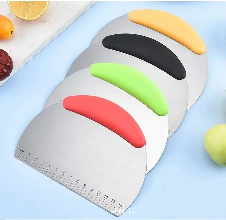 Stainless Steel Dough Scraper with Measurement Scale