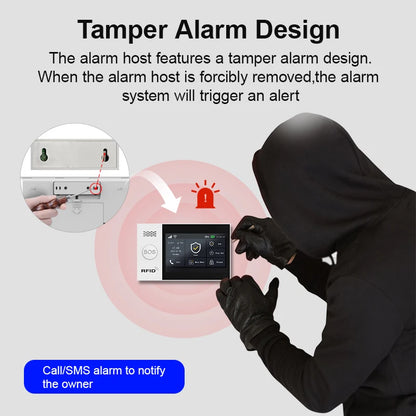 Tuya Security Alarm Kit with Touch Screen & Sensors