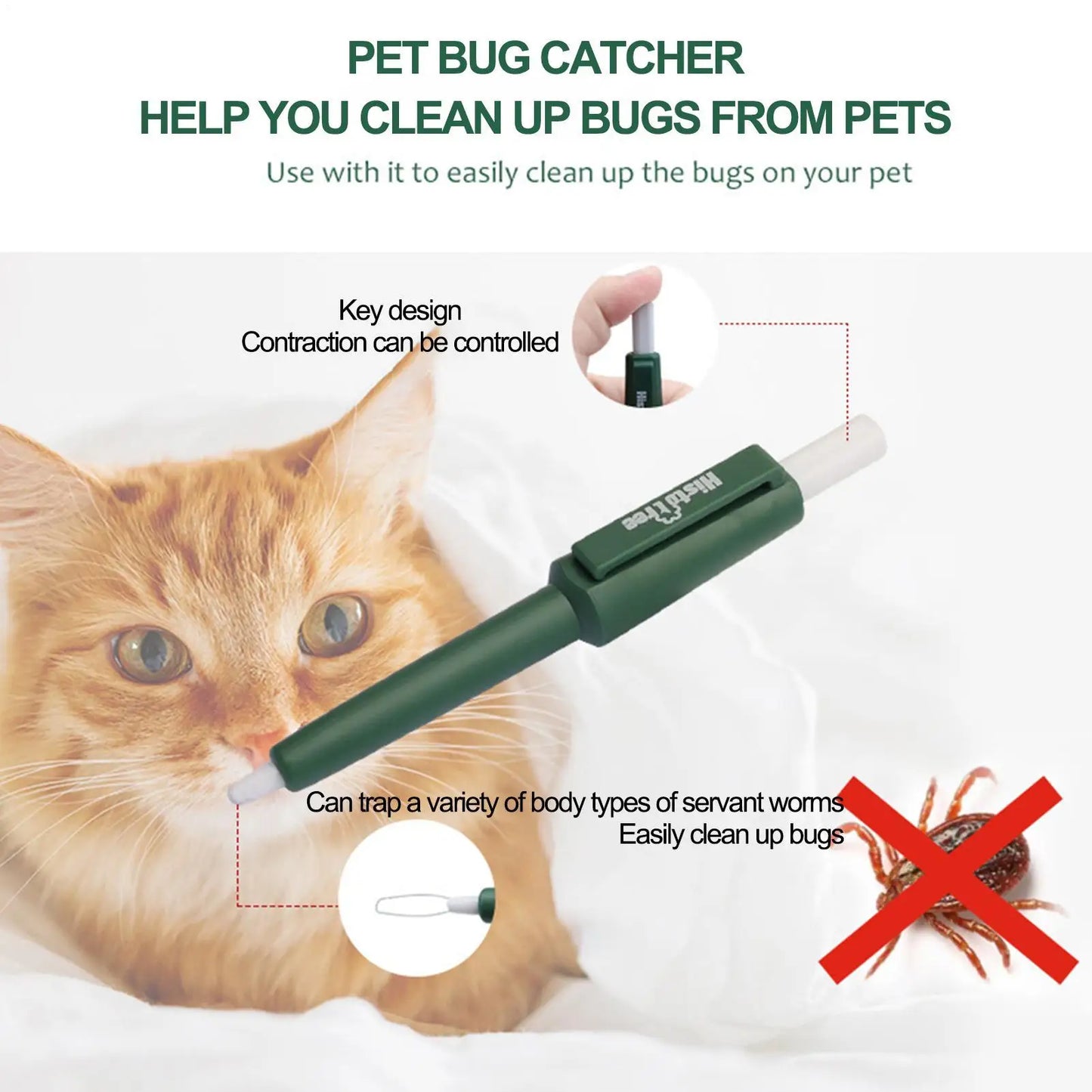 Pet Tick Remover Pen for Dogs, Cats & Humans