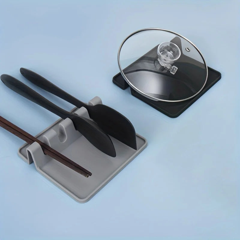 Silicone Kitchen Utensil Rest & Drying Tray