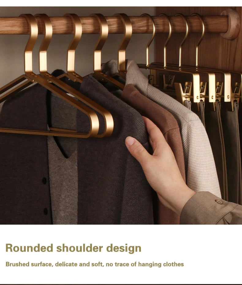 Aluminum Alloy Clothes Hangers Set