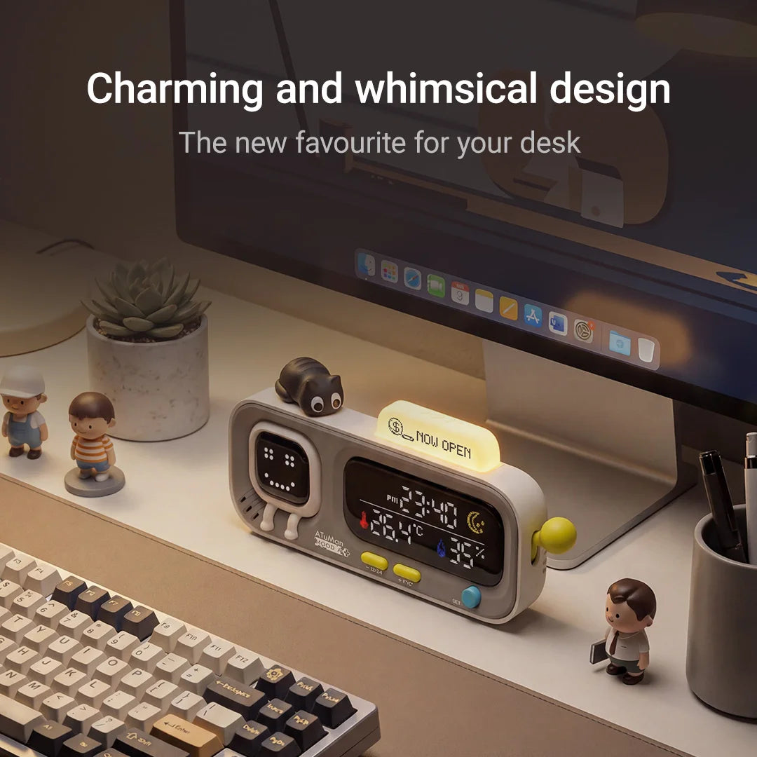 Smart Temperature & Humidity Desk Clock