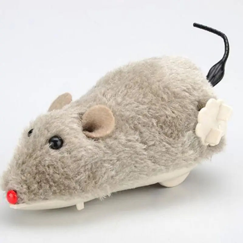 Wind-Up Plush Mouse Cat Toy
